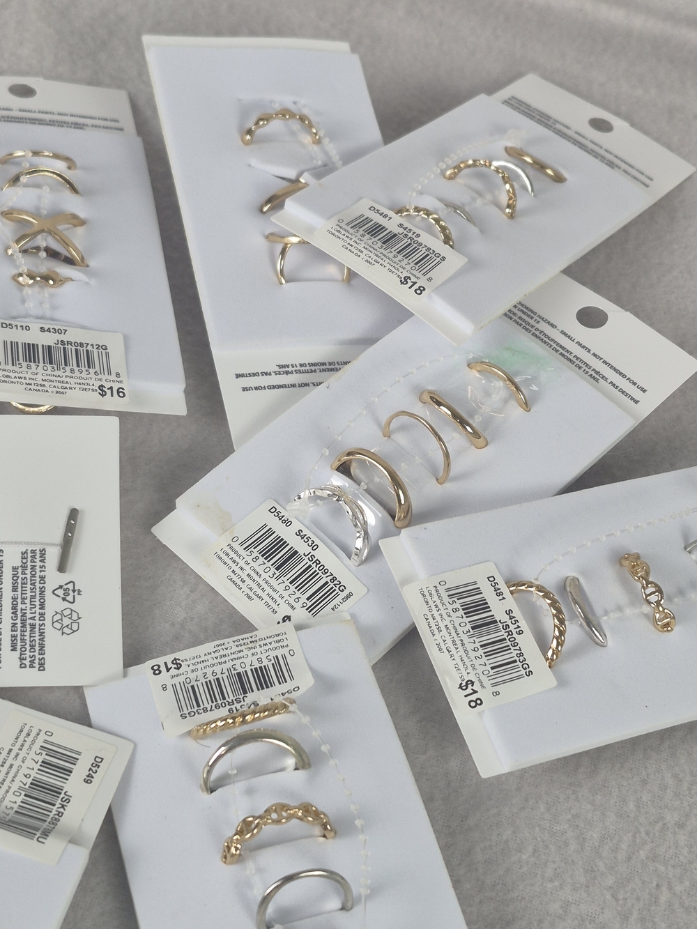 Joe Fresh Gold & Silver Tones Mixed Ring Set - Assorted Styles - Picture 7 of 12